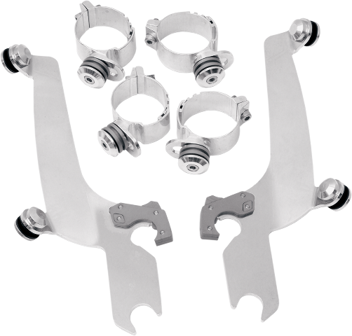 Memphis Shades Trigger Lock Windshield Mount Kit 06-17 Harley FXSBSE FXSB FXDF