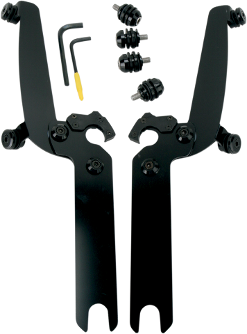 Memphis Shades Trigger Lock Windshield Mount Kit 1986-2017 Harley Softail FLST