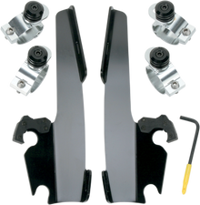 Memphis Shades Black Trigger Lock Fairing Mounting Kit 73-19 Harley Dyna XL FXR