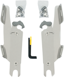 Memphis Shades Polished Trigger Lock Fairing Mount Kit fits 86-17 Harley Softail