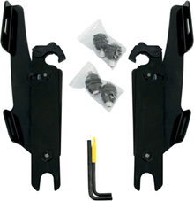 Memphis Shades Windshield Fairing Black Mount Kit 86-17 Harley FLST FLSTF FLSTN