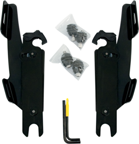 Memphis Shades Windshield Fairing Black Mount Kit 86-17 Harley FLST FLSTF FLSTN