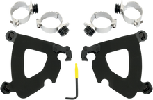Memphis Shades Gauntlet Fairing Black Trigger Lock Mount Kit 2006-24 Harley DYNA