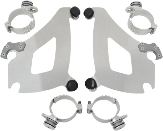 Memphis Shades Breakout Polished bullet Mounting kit 13-17 Harley Davidson FXSB