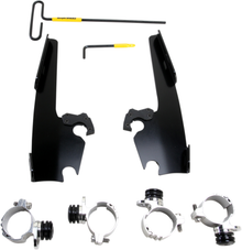 Memphis Shades Black Windshield Fairing Mount Kit 2011-19 Harley Sportster 1200