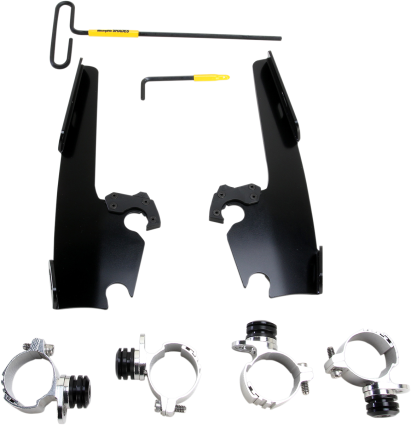 Memphis Shades Black Windshield Fairing Mount Kit 2011-19 Harley Sportster 1200