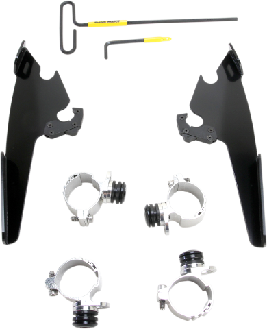 Memphis Shades Windshield Fairing Mount Kit for 2011-2019 Harley Superlow XL