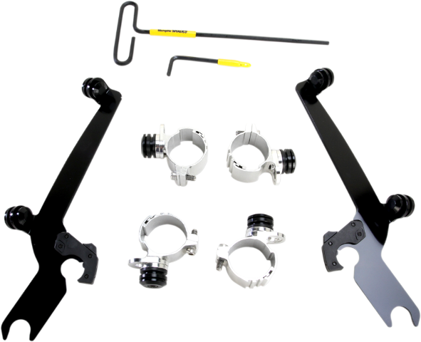 Memphis Shades Sportshield Black Mount Kit 2011-2019 Harley Sportster Superlow