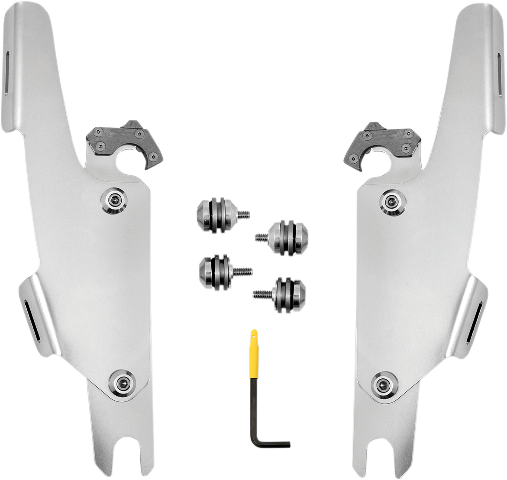 Memphis Shades Fats Polished Windshield Mounting Kit fits 2018-2021 Harley FLFB