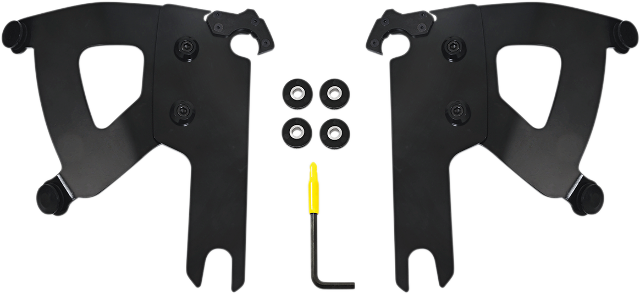 Memphis Shades Road Warrior Faring & Black Mount Kit for 99-19 Harley Touring