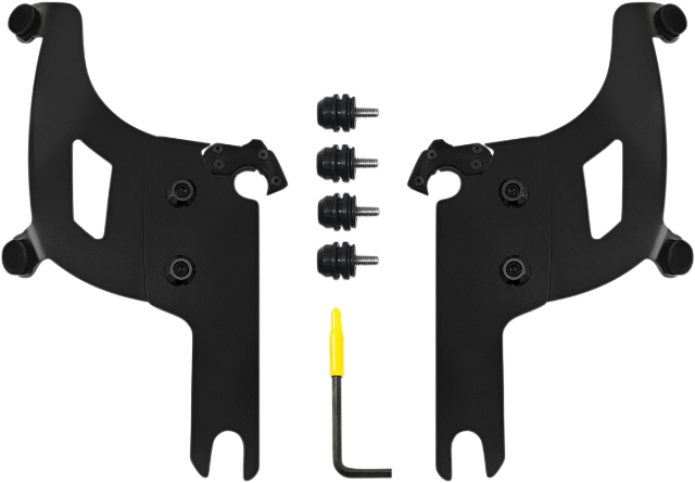 Memphis Shades Bullet Fairing Black Mounting Kit 2004-2024 Harley Touring FLHRS