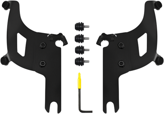 Memphis Shades Bullet Fairing Black Mounting Kit 2004-2024 Harley Touring FLHRS