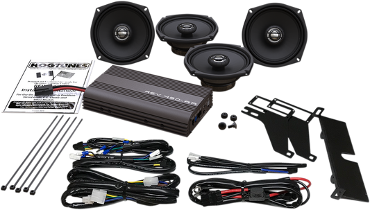 Hogtunes 200 Watt 5 1/4" Speaker Amp Kit fits 2000-2013 Harley Touring Models