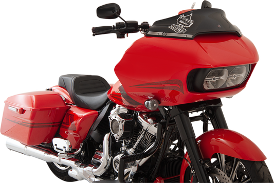 Klock Werks 6" Black Sport Flare Windshield fits 2015-2023 Harley Road Glide