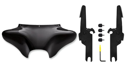 Memphis Shades Batwing Fairng & Black Mount Kit for 04-19 Harley Road King