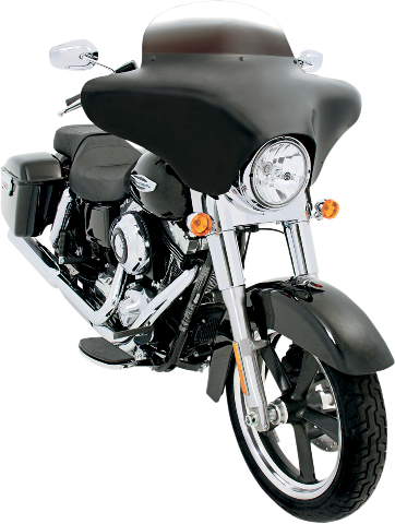 Memphis Shades Black Batwing Motorcycle Fairing fits 86-17 Harley Touring Bagger
