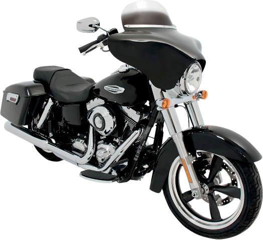 Memphis Shades Black Batwing Motorcycle Fairing fits 86-17 Harley Touring Bagger