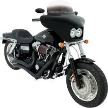 Memphis Shades Black Paintable Batwing Fairing 08-17 Harley Dyna Fat Bob FXDF