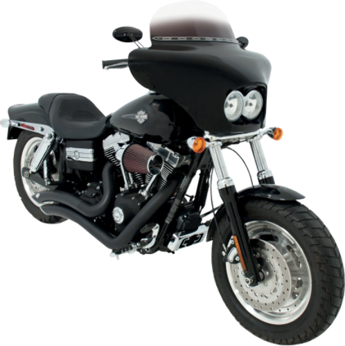 Memphis Shades Black Paintable Batwing Fairing 08-17 Harley Dyna Fat Bob FXDF