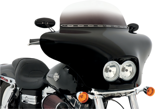 Memphis Shades Black Paintable Batwing Fairing 08-17 Harley Dyna Fat Bob FXDF