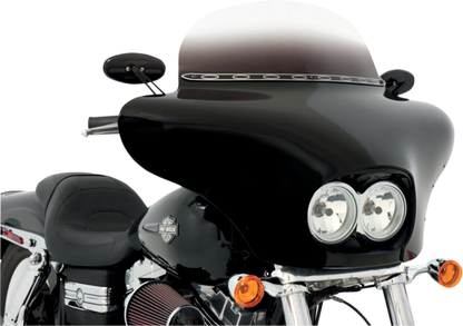 Memphis Shades Black Paintable Batwing Fairing 08-17 Harley Dyna Fat Bob FXDF