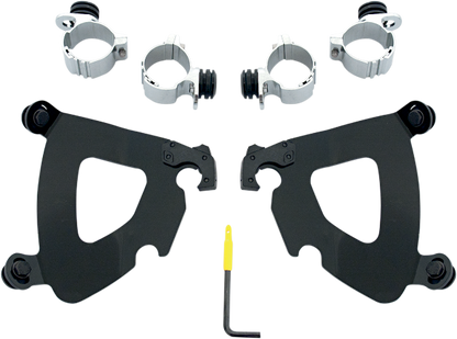 Memphis Shades Gauntlet Fairing & Black Mount kit 10-19 Harley Sportster XL 48