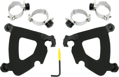 Memphis Shades Gauntlet Fairing & Black Mounts fits 06-17 Harley Davidson Dyna