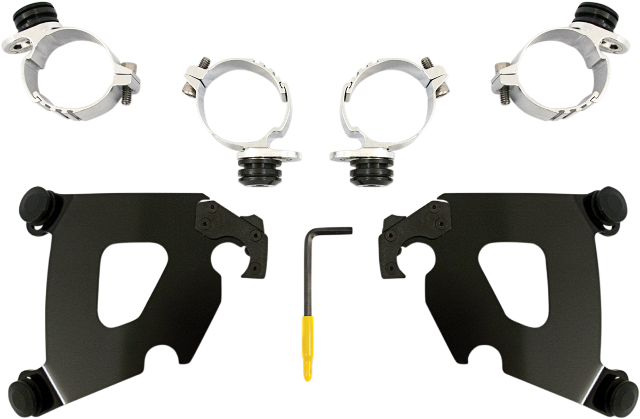 Memphis Shades Cafe Fairing & Black Mount kit fits 06-14 Harley Davidson Dyna