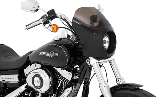 Memphis Shades Cafe Fairing & Black Mount kit fits 06-14 Harley Davidson Dyna