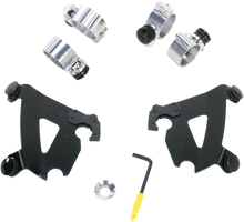 Memphis Shades Cafe Fairing and Black Mount kit for 1986-2022 Harley Sportster