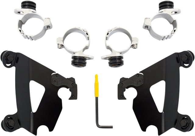 Memphis Shades Cafe Fairing and Black Mount kit 15-19 Harley Davidson Sreet XG
