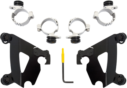 Memphis Shades Cafe Fairing and Black Mount kit 15-19 Harley Davidson Sreet XG