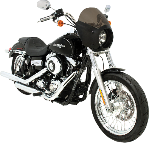 Memphis Shades Cafe Fairing and Black Mount kit 15-19 Harley Davidson Sreet XG
