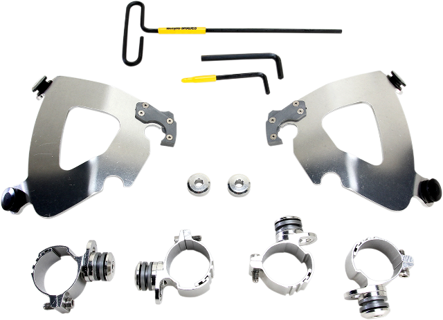 Memphis Shades Gauntlet Fairing & Polished Mount kit 11-19 Harley Sportster XLC