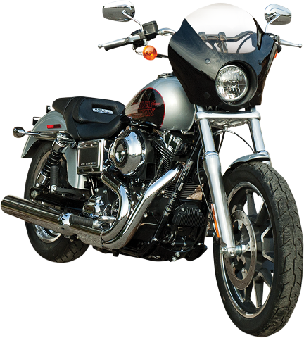 Memphis Shades Gauntlet Fairing & Black Mount kit 14-19 Harley Dyna Low Rider