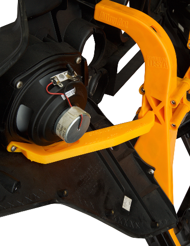 Alloy Art Orange Front Fairing Strong Arm Brackets for 96-13 Harley Touring FLHX