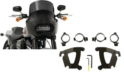 Memphis Shades Road Warrior Fairing & Black Mount Kit 2018-2023 Harley Fat Bob