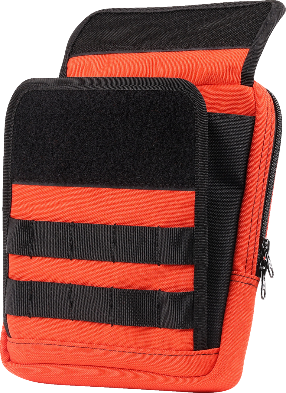 Thrashin Supply Orange Motorcycle Handlebar Storage Bag Slim for Harley THB-0035