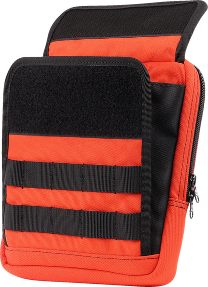 Thrashin Supply Orange Motorcycle Handlebar Storage Bag Slim for Harley THB-0035