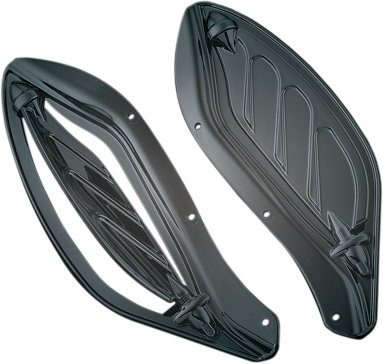 Kuryakyn 1108 Motorcycle Smoke Fairing Dragon Wind Deflectors 96-13 Harley FLH