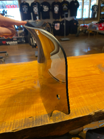 Memphis Shades Batwing Fairing 6.5" Smoke Spoiler Windshield For Harley Davidson
