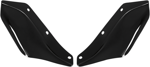 Memphis Shades Black Front Fairing Wind Deflectors fits 96-13 Harley Touring