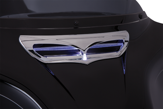 Ciro Front Fairing LED Vent Trim 2014-2024 Harley Touring Street Glide FLHX