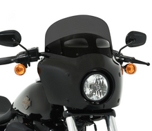 Memphis Shades Road Warrior 9" Dark Smoke Vented Fairing Windshield fits Harley