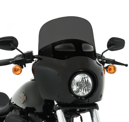 Memphis Shades Road Warrior 11" Dark Smoke Vented Fairing Windshield fits Harley