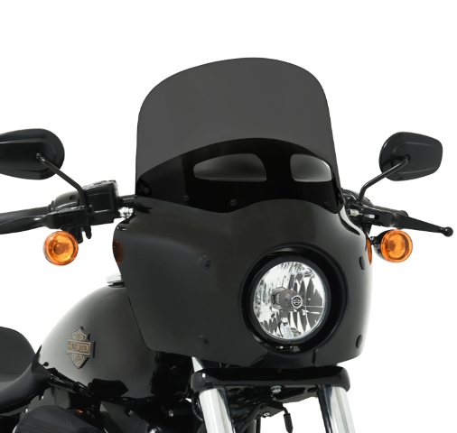Memphis Shades Road Warrior 11" Dark Smoke Vented Fairing Windshield fits Harley