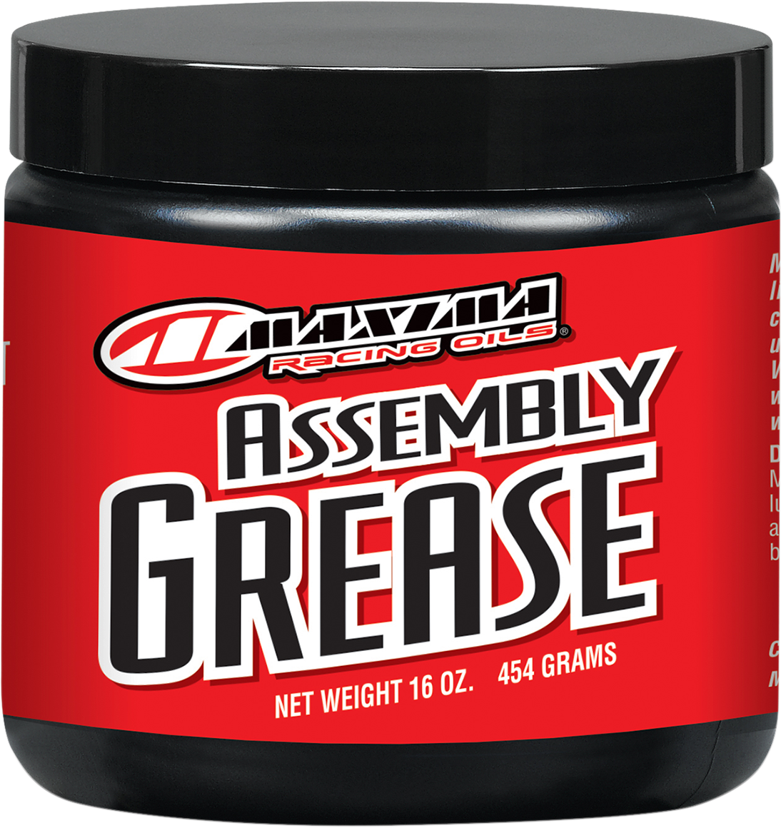 Maxima Racing 16oz Universal Motorcycle Off Road Assembly Grease lubricant Jar