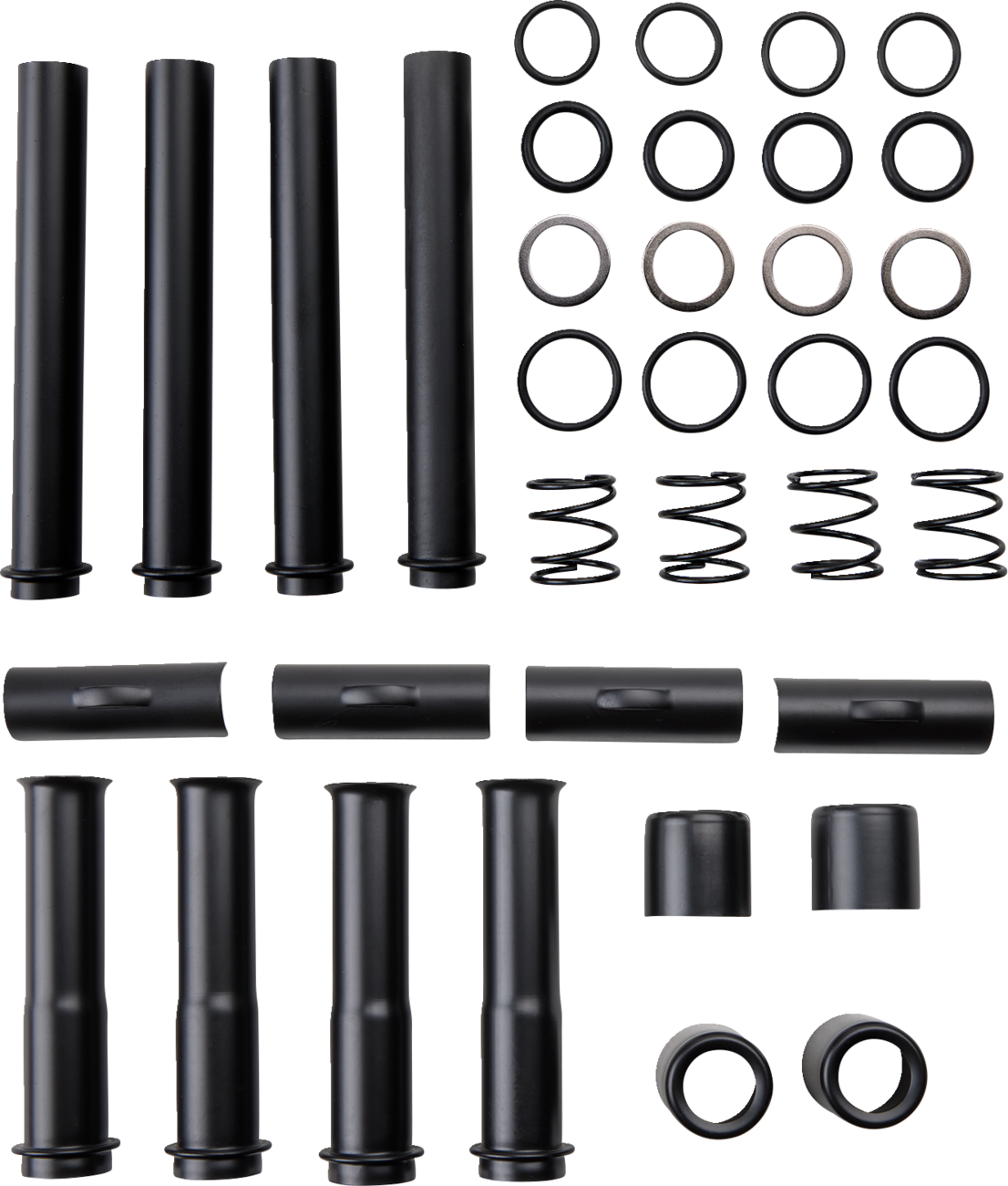Drag Specialties Black Pushrod Tube Kit for 2017-2021 Harley Davidson Big Twin