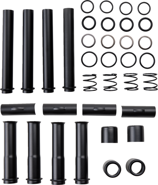 Drag Specialties Black Pushrod Tube Kit for 2017-2021 Harley Davidson Big Twin