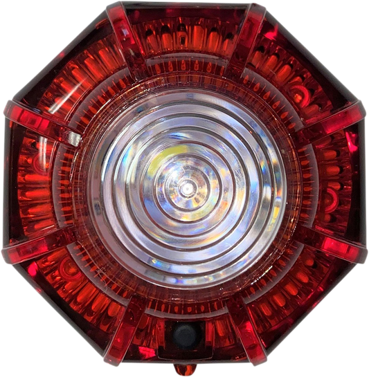 Custom Dynamics Universal Motorcycle ATV Red White LED Road Flare Safety Light